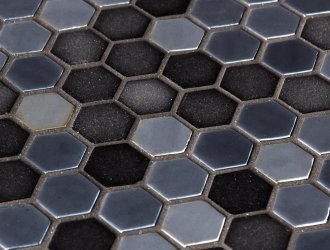 Плитка Onix Mosaico коллекция Hex Stoneglass Blends