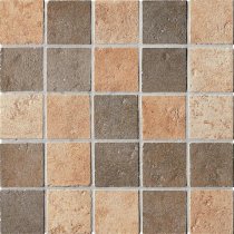 ABK Petraia Mos Quadretti Beige Nero 33.3x33.3