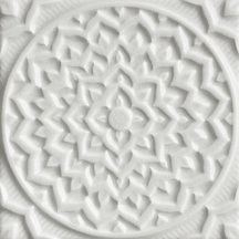 Adex Earth Relieve Mandala Cosmos Ash Gray 15x15