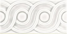 Adex Modernista Relieve Clasico Cc Blanco 7.5x15