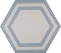 Adex Pavimento Hexagono Deco Azure 20x23