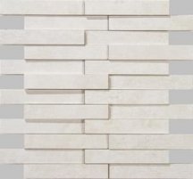 Apavisa Evolution White Striato Mosaic Brick 29.75x28