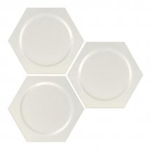 Apavisa Intuition White Circle Hexagon 29x25