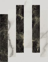 Apavisa Marble Calacatta Pulido Mosaic 7x45 44.63x44.63