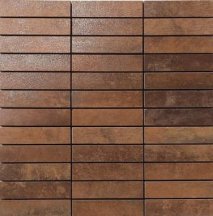 Apavisa Metal Copper Lappato Mosaic 2.5x10 29.75x29.75