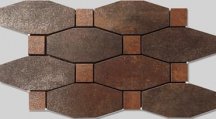 Apavisa Metal Titanium Lappato Mosaic Blend 13.8x25.75