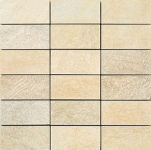 Apavisa Quartzstone Deco Beige Estructurado Mosaico 5x10 29.75x29.75