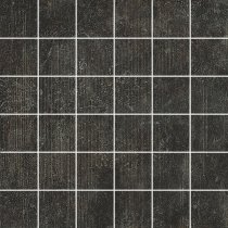 Apavisa Sybarum Black Scavato Mosaic 5x5 29.75x29.75