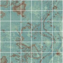 Apavisa Zinc Green Natural Mosaic 5x5 29.75x29.75