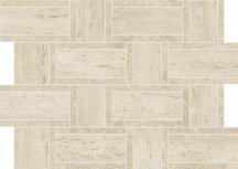 Atlas Concorde Marvel Travertine Pearl Mosaico Basketweave 35x47