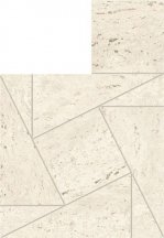 Atlas Concorde Marvel Travertine White Mosaico Tessellation 22x26