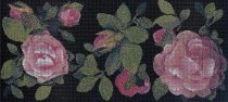 Bisazza Decori 10 Springrose Nero A 129.1x290.5