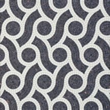 Bisazza Decori In Tecnica Artistica Plait Black 10x10 20.5x23