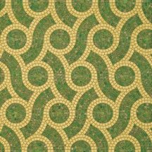 Bisazza Decori In Tecnica Artistica Plait Green 10x10 20.5x23