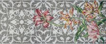 Bisazza Decori In Tecnica Artistica Tulips Grey Single 10x10 120.5x290.5