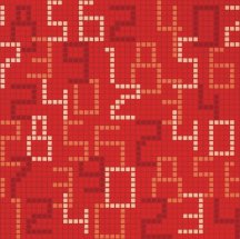 Bisazza Decori Opus Romano Data Red 58.6x58.6