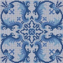 Bisazza Decori Opus Romano Olimpia Blue 117.2x117.2