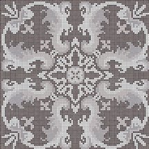 Bisazza Decori Opus Romano Olimpia Dark Grey 117.2x117.2