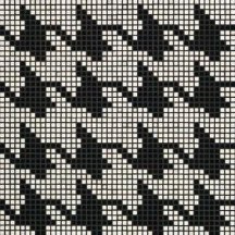 Bisazza Decori Opus Romano Pie De Poule Nero 29.3x29.3