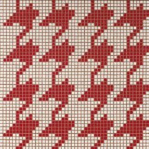 Bisazza Decori Opus Romano Pie De Poule Rosso 29.3x29.3