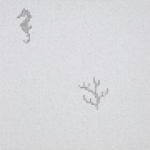 Bisazza The Crystal Collection Corals And Seahorses White 0.97x0.97