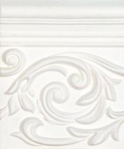 Carmen Vintage Decor Poesia White 17.8x15