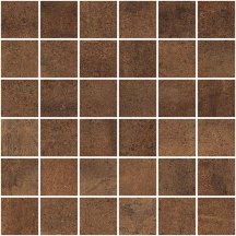 Century Fusion Rust 4.7x4.7 Mosaico Su Rete Naturale 30x30