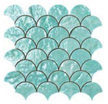 Cerasarda Trasparenze Marine Mosaico Ventaglio Giada 26x26.5