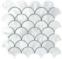 Cerasarda Trasparenze Marine Mosaico Ventaglio Perla 26x26.5