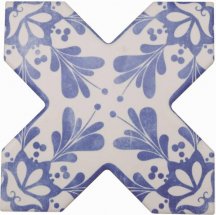 Cevica Becolors Cross Decoro Stencil Electric Blue 13.25x13.25
