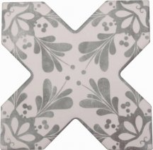 Cevica Becolors Cross Decoro Stencil Grey 13.25x13.25