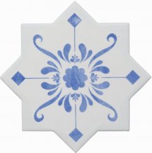 Cevica Becolors Star Decoro Stencil Electric Blue 13.25x13.25