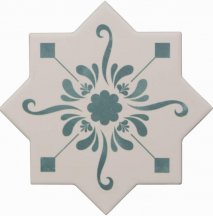 Cevica Becolors Star Decoro Stencil Lagoon 13.25x13.25