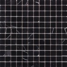 Dao Stone Mosaic Nero Marquina 23x23 Polished 30x30