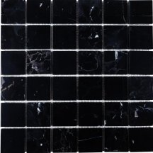 Dao Stone Mosaic Nero Marquina 48x48 Polished 30x30