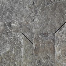 Del Conca Stone Edition Dinamik 5 Breccia Grey Mosaico Hard 30x30