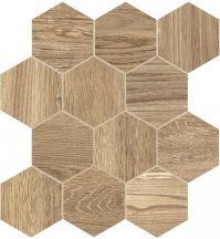 Dom Ceramiche Craftsman Wood Honey Esagona Mix 35x37.5