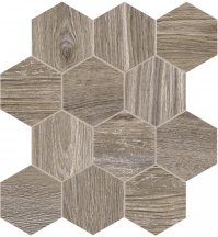 Dom Ceramiche Craftsman Wood Mud Esagona Mix 35x37.5