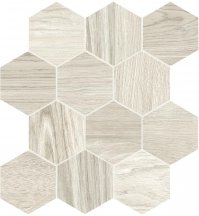 Dom Ceramiche Craftsman Wood White Esagona Mix 35x37.5