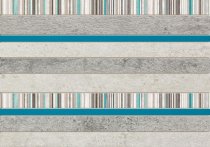 Domino Ceramika Gris Decor Turquoise Cer 25x36