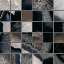 Emil Ceramica Tele Di Marmo Precious Mosaico 5x5 Agate Black Lappato 30x30