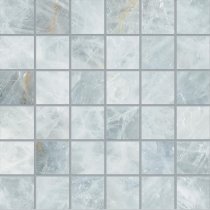 Emil Ceramica Tele Di Marmo Precious Mosaico 5x5 Crystal Azure Silktech 30x30