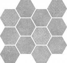 Equipe Coralstone Hexagon Melange Grey 29.2x25.4