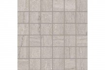 Ergon Portland Stone Mosaico 5X5 Vein Cut Ash Naturale 30x30