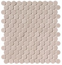 Fap Milano And Floor Beige Round Mosaic Matt Ø 2.2 29.5x32.5