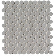 Fap Milano And Floor Grigio Round Mosaic Matt Ø 2.2 29.5x32.5