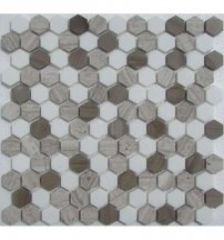 FK Marble Hexagon Dark Grey 29.5x28