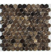 FK Marble Hexagon Emperador Dark 29.5x28