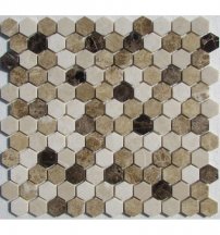 FK Marble Hexagon Mix Emperador 29.5x28