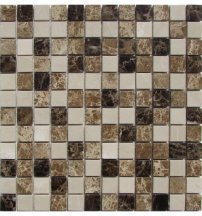 FK Marble Mix Mosaic Mix Emperador 23-4P 30.5x30.5